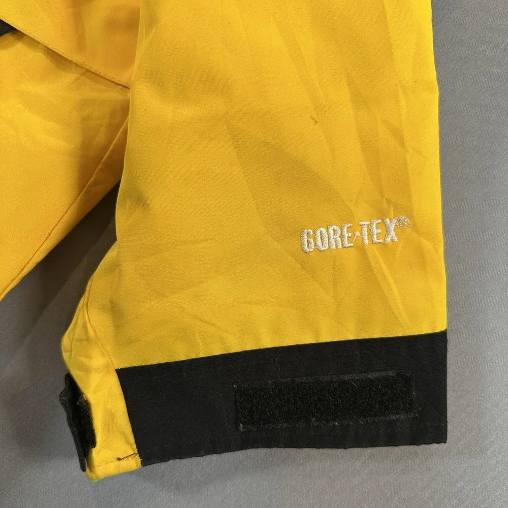 The North Face Jacket Mens XXL Yellow Black Colorblock Hooded‎ Full Zip Ski
